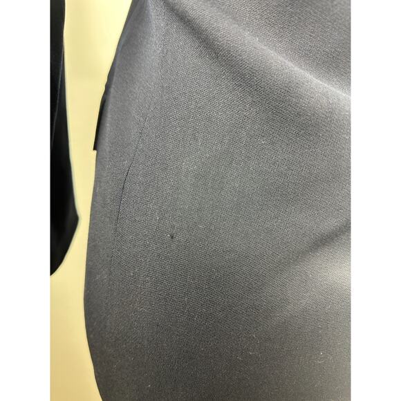 *Flaw Lauren Ralph Lauren Crown Crest 100% Wool Blazer Jacket Navy Womens Size 6 - Picture 11 of 16